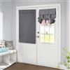 Homirty Pannelli di Tende per Portafinestra, Moderne Tenda Oscurante Finestra, Tenda Oscurante da Interno, Tende per Interni a Vetro Finestra, Proteggere la Privacy(Grigio Scuro, 66x102 cm)