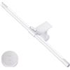 Quntis 41 cm Luce Monitor con Retroilluminazione & Telecomando | Anti-Luce Blu, Luminosità Regolabili, 3000K-6500K, Ra＞95, 900 lux, Adatto a Monitor 17-27 (Curvi/Piatti), Bianco