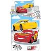 Jerry Fabrics Biancheria da letto reversibile per bambini Disney Cars, copripiumino Saetta McQueen Red Cruz Ramirez 100 x 135 cm + federa 40 x 60 cm, 100% cotone