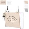 MOE UHANE Copertura per router WiFi, copertura router, mensola per router con copertura scorrevole, organizer spazio router, box per modem e router, custodia router, montaggio a parete
