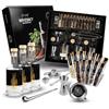 DIBYS Kit Whisky Fai-Da-Te con 12 Botaniche Naturali e Accessori (Bottiglia, Cubetto e altro ancora) Set regalo WHISKEY per amanti del Whisky Kit di infusione e degustazione con 4 ricette
