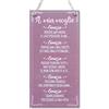 CARISPIBET A mia moglie | cartello decorativo per la casa, cartelle di cucina, decorazione della camera da letto, regalo per lei, cartelle adorabili 30 x 15 cm