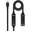 Nanocable Cavo di prolunga usb 3.0 con amplificatore a/m-a/h 15 m nero nanocable