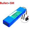 StarTech Batteria per scooter elettrico, 36V - Batteria agli ioni di litio, configurazione 10S2P - 100.000 mAh, 100 Ah - Adatta a motori fino a 500W - Connettore Bullet-SM - Dimensioni: 18,2 x 6,5 x 4,5 cm