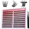 LASHVIEW Ciglia autoadesive, senza colla, 200 pezzi | Ciglia naturali autoadesive, curvatura D, per principianti, impermeabili, per uso quotidiano e feste (A14)