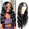 CLASSINE Body Wave U Part Wig Human Hair U Part Parrucca di Capelli Umani per Donne Capelli Upgrade v part Wig wear and go glueless wigs human hair 24INCH