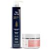 I Belli Capelli Torrano Keratin Kit, Trattamento alla cheratina per capelli liscianti in 1 fase (500ml) + Maschera all'olio di Argan (250g). Nanoplastia Keratina