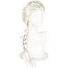 GWAWG bianco intrecciato principessa parrucca per le donne ragazze, bionda lunga neve decorazione Cosplay parrucche per carnevale Halloween costume Cosplay festa Anime vestito fantasia