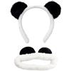 COACOM 1 fascia, 1 fascia, accessorio per capelli panda orecchio, grazioso nastro per il lavaggio, morbido e alla moda, comodo articolo da toeletta da donna.