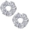 Thinp 2 elastici per capelli con paillettes argentate scintillanti, accessori per capelli da damigella d'onore, regali per coda di cavallo, per palestra, danza, cheerleader, softball, pallavolo