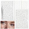 DIVINA VITAE 1300 PCS Pietre Glitter per il Viso Autoadesive Strass Scintillanti per il Viso Perline 3/4/5/6mm Trucco Pietre Glitter per il Viso Unghie Capelli Corpo Strass per le Vacanze Feste Unghie per il Viso