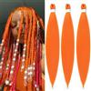 YDDM Capelli Per Treccine Africane Arancione Extension Treccine Texture Yaki Easy Install per Principianti 20 Pollici 3 Pezzi Capelli Leggeri e Naturali per Box Braids, Twist e Crochet
