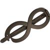 Generic Fermagli per capelli per coda di cavallo, clip per capelli ovale francese, fermagli per capelli a banana pinze da mascella, fermagli per capelli a forte tenuta, forcina con chiusura per femm