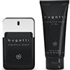 bugatti Signature Black - Set regalo profumo da uomo, Eau de Toilette 100 ml + gel doccia da 200 ml, fragranza legnosa da uomo, confezione regalo, set per la cura degli uomini con profumo e gel