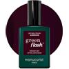 Manucurist Green Flash Smalto Viola Scuro Aubergine | Gel Unghie UV/LED - 12-Free, Bio-Based 84% - Manicure Professionale - Made in France - 15 ml