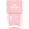Nails Inc Topless Sabrina (rosa puro) - Smalto gel senza UV - manicure 1-step con durata fino a 8 giorni - asciugatura rapida, vegano & 21-free - per adulti & bambini - senza base/top coat