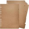 DY.2ten 10 Fogli Divisori Raccoglitori ad Anelli A4,11-fori Carta kraft Filler Pagine Divisorio Pagina Indice Tab, per Scuola o Ufficio, A4 Cartoncini Separatori per Raccoglitori ad Anelli