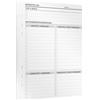KOMPASS Planner mensile, 24 inserti DIN A5 per diario ad anello, pianificazione mensile con calendario mensile, calendario, lista delle cose da fare e diario dei pensieri, bullet Journal