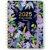 AhLmA Calendario degli Appuntamenti 2025 Agenda 2025 Settimanale A5 Agenda 2025 Anelli Weekly Planner 2025 Con tasca interna ed elastico, 21,5 * 15,5 cm