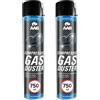 AABCOOLING 2 x AABCOOLING Bombolette Spray d'Aria Compressa 750ml per Pulire PC, Tastiera, Stampanti, Televisioni, Fotocamere, Kit Pulizia, Aree Difficili da Raggiungere, Tubo, Rimozione di Polvere