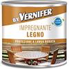 AREXONS Vernifer Impregnante Legno Noce Chiaro 500 ml, Impregnante all'Acqua Inodore Nutre, Protegge, Impermealizza Legno per Esterno e Interno, Dona Traspirazione, Rapida Asciugatura