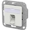 METZ CONNECT E-DAT C6A LSA++ - Barattolo a 1 porta, UPK, colore: Bianco traffico