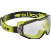 Bollé BOLLE Ocular en PC trasparente antirayaduras y antivaho PLATINUM - Montura en PC/TPR nero/giallo ventilada (indirecta) per chi cerca qualità e praticità, per uso pratico e risultati, cod. SPECTN10W