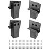 VEVOR Staffe per Nascondigli per Cervi, Staffa per Piattaforma Esterna 92 x 92 mm, per Legname 88,9x88,9 mm, per Elevatore in Acciaio, Capacità 1000 kg, Nascondigli per Cervi, 4 Pezzi