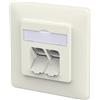 METZ CONNECT E-DAT C6A LSA++ - Barattolo a 2 porte, UP, bianco puro