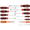 GEDORE Red Giravite Cercafase Professionale, Set di 12 Pezzi, Cacciavite Isolato VDE Stella e InTaglio, Utensile, R38002012