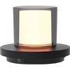 BOLD Lampada da Tavolo Solare 2 in 1 per Esterni, Dimmerabile con Touch Dimmer, Ricarica Solare e USB, Fino a 11 Ore di Autonomia, IP44, Lampada LED Senza Fili per Giardino, Terrazza e Campeggio, Nera