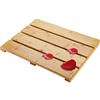 Yarlung Tappetino da bagno in bambù, tappetino da doccia in legno, 44 x 33 cm, antiscivolo, impermeabile, per spa e relax, per interni ed esterni