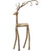 Mud Pie Deer Ornament Stand Table SITTERS, grigio