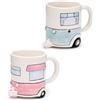 Puckator Home Is Where You Park It - Tazza in Ceramica da 400ml a Tema Roulotte, Caravan, Camper e Campeggio, Multicolore