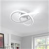 Comely Plafoniere a LED, Lampada da Soffitto Moderna 30W 3300LM 6500K | Plafoniera LED Design Fiore Lampadario Acrilico Bianca per Soggiorno Cucina Camera da Letto Corridoio, Luce Bianca