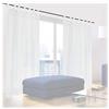 Relaxdays Tende da Soggiorno, Set da 2, HxL: 175x140 cm, Trasparenti, per Camera da Letto, Moderne, Voile, Bianco