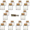 Viva Haushaltswaren, 20 Piccoli vasetti portaspezie con Coperchio in Sughero da 100 ml, per spezie e Sale, Ideale Come Regalo per Gli Ospiti, inclusivo di Paletta in Legno