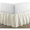 Laura Ashley Copriletto di lusso di qualità alberghiera, facile da montare, anti pieghe e resistente allo sbiadimento, design elegante per la casa, cotone, avorio, matrimoniale