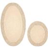 Foutastic Set di tappetini da bagno (2 pezzi), 50 x 60 cm e 60 x 100 cm, 100% cotone, altezza del pelo 5 mm, antiscivolo, lavabile in lavatrice, morbidi e resistenti