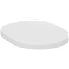 Ideal Standard Tempo Sedile WC, forma arrotondata, Sedile del water resistente, incluso set di cerniere per una facile installazione, in robusto duroplast - Bianco (220x270x25 mm)