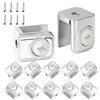 Qrity 12 supporti a clip in vetro, morsetti regolabili per ripiani in vetro da 5-10 mm