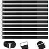 Yerozhui Fascette Velcr Riutilizzabili (10 Pcs), Fascette Riutilizzabili,50cm X 2cm - Regolabili, Resistenti - Cinghie in Nylon - Nero - Ideali Per Gestione Cavi E Fissaggio Oggetti