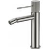 MICE COLLECTION IMEX BDD038-2NQ - Rubinetto monocomando bidet, rubinetto bagno wc, acqua fredda/calda - Serie LINE nichel spazzolato