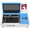 OMTech K40+ Incisione Laser CO2 40W 200x300mm Incisione Laser da Tavolo Taglierina per Incisore Laser Compatibile LightBurn con Testina Laser Regolabile Air Assist per Legno Vetro