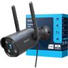 GNCC GT1Pro Telecamera Wi-Fi Esterno Fisso, 2K Videocamera Sorveglianza