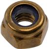 AERZETIX - Set di 30 dadi di bloccaggio esagonali M4x0,7 mm con filettatura metrica - in ottone - colore oro - fissaggio di montaggio per uso generale