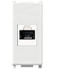 oniroview Presa RJ45 UTP cat.6A Compatibile Vimar Plana 14337.6 presa modulare 8 poli per cavi ethernet connessione a crimpare senza attrezzi, colore bianco