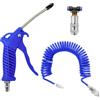 Scinouakpy Pistola Aria Compressa, Pistola di Soffiaggio con 5m Tubo Aria Compressa, Kit Pistola Ad Aria Compressa con Connettore, Accessori Compressore, Kit di Pulizia Adatto per Camion e Auto