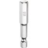 QUARKZMAN H8,0 Punte per Cacciavite Testa Esagonali 8,0mm Punta Piatta Metrica 1/4 Attacco Esagonale 50mm (2) Chiave a Bussola Cacciavite Elettrico Cromato Punta Magnetica Lunga