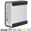 Aiweiwa Supporto in metallo per mini PC compatibile con Beelink SER8, SER6, SER9, SER9 Pro, EQi12, EQR6, supporto VESA per mini PC, da parete/sottotavolo, solo per SER8, SER6, SER9, SER9 Pro, EQi12, EQR6